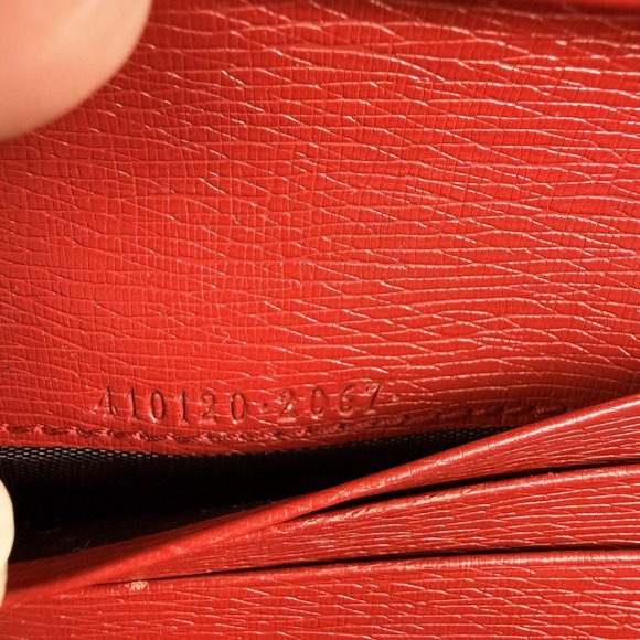Gucci Blooms Compact Bifold Wallet Red Floral 410120 Authentic w/ Box & COA - Picture 12 of 14